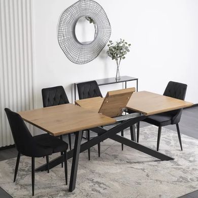 Стіл розкладний MEBEL ELITE HAMILTON 160(200)х90 Золотий дуб фотографія