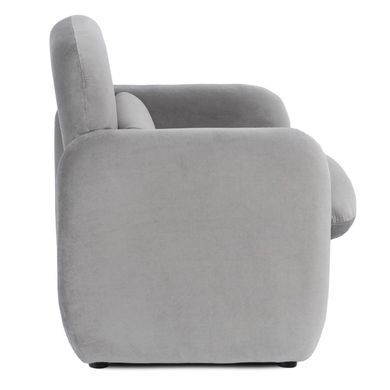 Крісло MEBEL ELITE TOGO Velvet Сірий фотографія