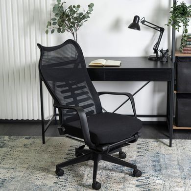 Стул офисный вращающийся MEBEL ELITE ACTON Черный фотография