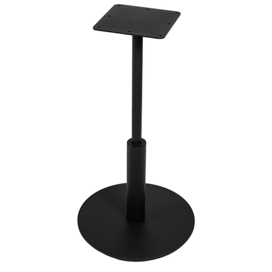 Стіл Ibiza R light Lovko 60x60 Чорний метал/білий фотографія
