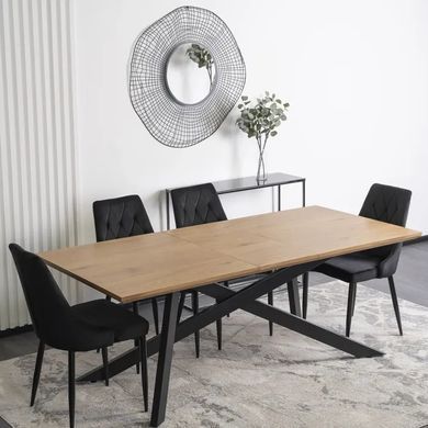 Стіл розкладний MEBEL ELITE HAMILTON 160(200)х90 Золотий дуб фотографія