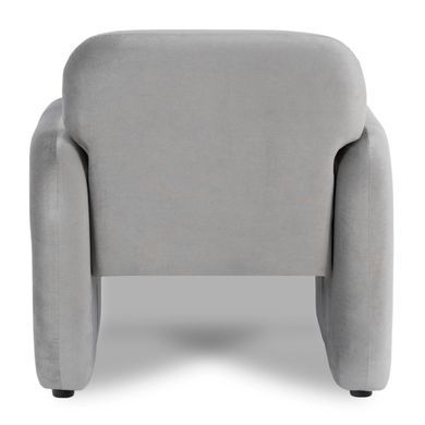 Крісло MEBEL ELITE TOGO Velvet Сірий фотографія