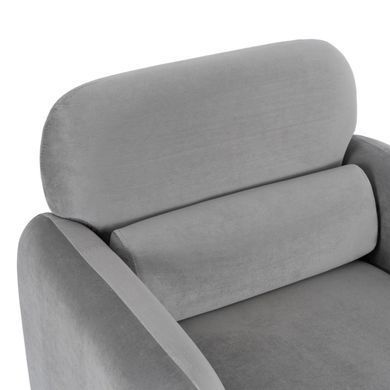 Крісло MEBEL ELITE TOGO Velvet Сірий фотографія