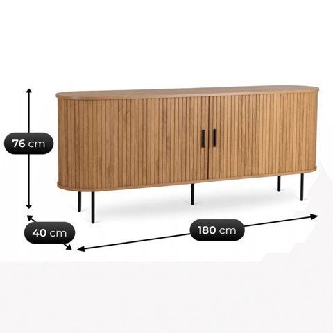Комод MEBEL ELITE TRISH 180 Дуб фотография