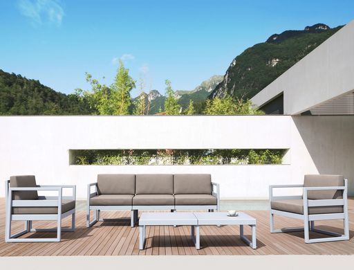 Комплект меблів для тераси Siesta Onto Mykonos Lounge Set XL Gray Сірий