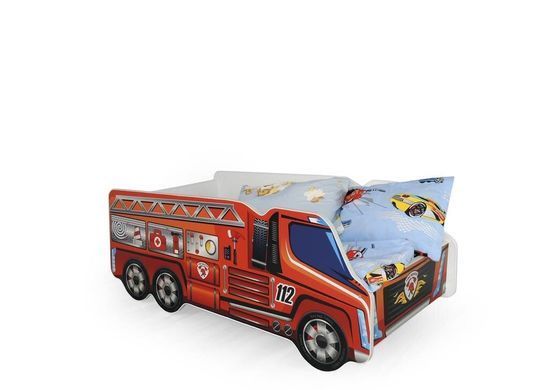 Кровать детская FIRE TRUCK Halmar 74x148 фотография