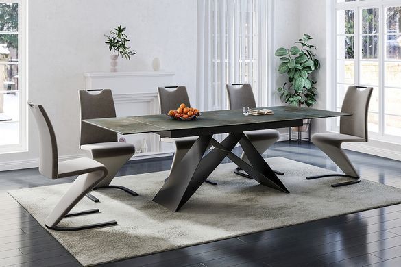 Стол Обеденный WESTIN CERAMIC Signal 160(240)X90 Бирюза / Черный фотография