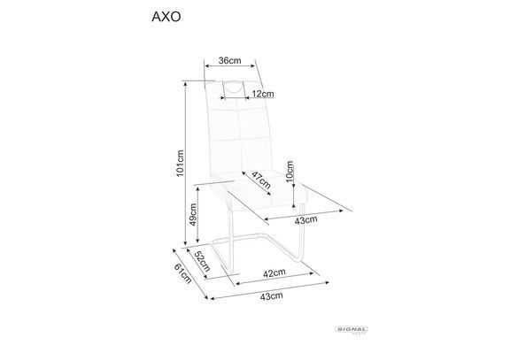 Стул AXO BREGO Signal Оливка фотография