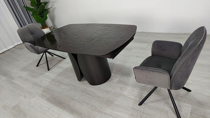 Стол раскладной EDGAR Intarsio 160(240)*90 бронзовый/коричневый фотография