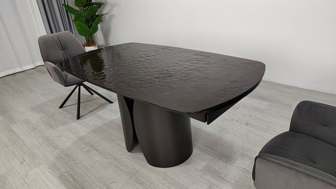 Стол раскладной EDGAR Intarsio 160(240)*90 бронзовый/коричневый фотография