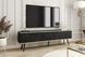 Тумба під телевізор Perfect Home Оро / Oro 3-дверна з чорними ніжками RTV175 Чорний мармур роял фотографія
