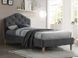Кровать CHLOE VELVET Signal 90x200 Серый фотография