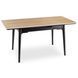 Стол раскладной MEBEL ELITE SAMER 120(160)х80 см Дуб/Черный
