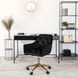 Стілець офісний поворотний оксамитовий MEBEL ELITE MILAN Velvet Чорний / Золотий