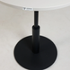 Стіл Ibiza R light Lovko 60x60 Чорний метал/білий