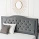 Ліжко оксамитове MEBEL ELITE APOLLO Velvet 120x200см Сірий