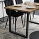 Стіл MEBEL ELITE GLOS 135х80 см Золотий дуб / Чорний