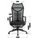 Стул офисный вращающийся MEBEL ELITE ACTON Черный