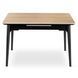 Стол раскладной MEBEL ELITE SAMER 120(160)х80 см Дуб/Черный