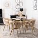 Стул бархатный MEBEL ELITE CAPI Velvet Кремовый / Золотой