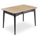 Стол раскладной MEBEL ELITE SAMER 120(160)х80 см Дуб/Черный