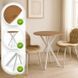 Стіл MEBEL ELITE LAUREN 60X60 Дуб золотий / білий