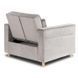 Крісло розкладне MEBEL ELITE SOLOR Velvet Сірий