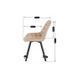 Комплект стол раскладной MEBEL ELITE CLARK 120(160)х80 см Черный +4 стулья RICK Беж