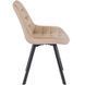 Комплект стол раскладной MEBEL ELITE CLARK 120(160)х80 см Черный +4 стулья RICK Беж