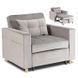 Крісло розкладне MEBEL ELITE SOLOR Velvet Сірий