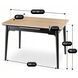 Стол раскладной MEBEL ELITE SAMER 120(160)х80 см Дуб/Черный