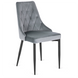 Стул бархатный MEBEL ELITE CORK Velvet Серый фотография