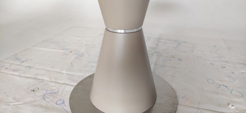 Стіл розкладний TML-651 VETRO 105x105 Капучино фотографія