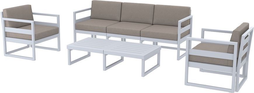 Комплект меблів для тераси Siesta Onto Mykonos Lounge Set XL Gray Сірий