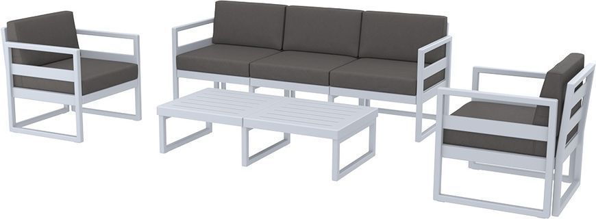 Комплект меблів для тераси Siesta Onto Mykonos Lounge Set XL Gray Сірий