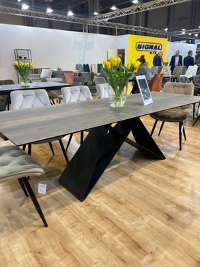 Стол Обеденный WESTIN CERAMIC Signal 160(240)X90 Эффект Дерева / Черный фотография