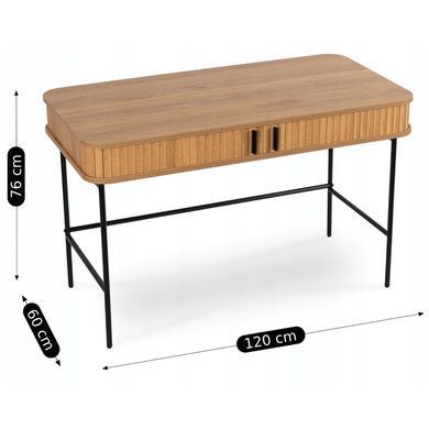 Письмовий стіл MEBEL ELITE TRISH 120 см дуб фотографія