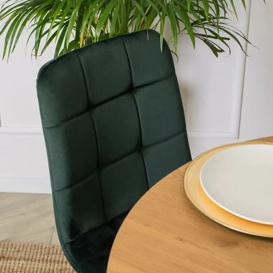 Стілець оксамитовий MEBEL ELITE PERU Velvet, Зелений фотографія