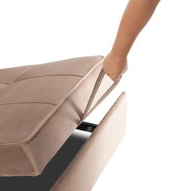 Крісло розкладне MEBEL ELITE SOLOR Velvet Беж фотографія