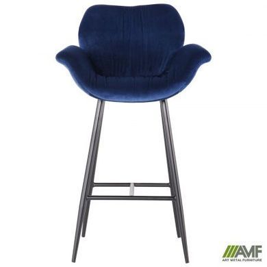 Барный стул Alphabet N Velvet AMF Синий фотография