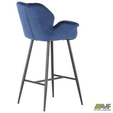 Барный стул Alphabet N Velvet AMF Синий фотография