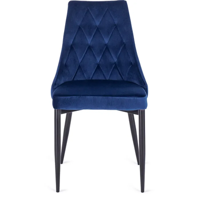 Стілець оксамитовий MEBEL ELITE CORK Velvet Темно-синій фотографія