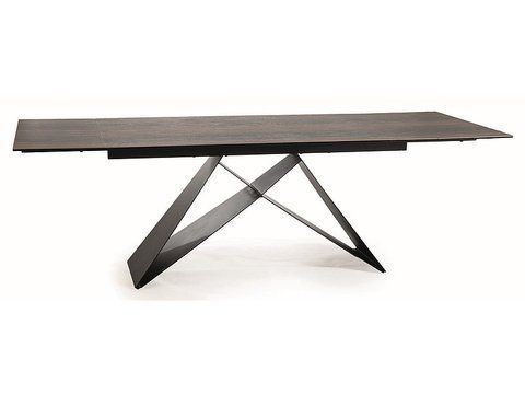 Стол Обеденный WESTIN CERAMIC Signal 160(240)X90 Эффект Дерева / Черный фотография