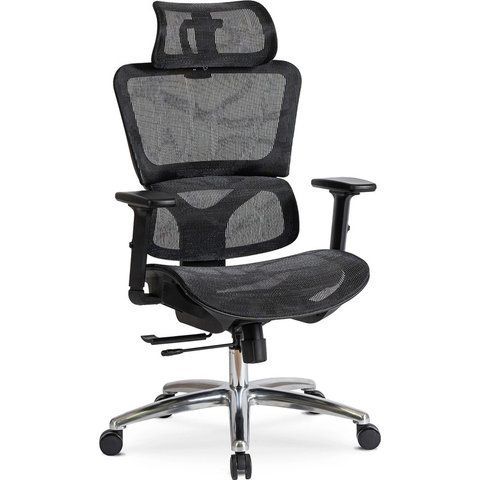Стул офисный поворотный MEBEL ELITE ROYAL Чорний фотография