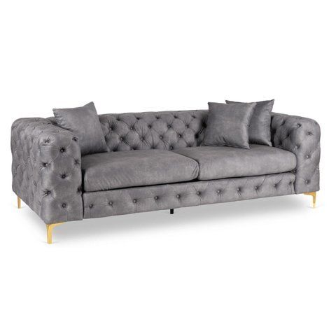Диван MEBEL ELITE SORRENTO 3S Серый фотография
