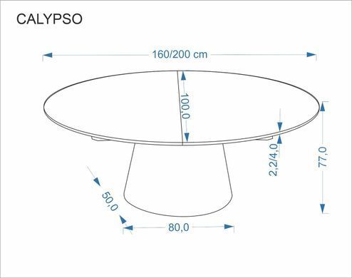 Стол обеденный CALYPSO Halmar 160(200)x100 натуральный фотография