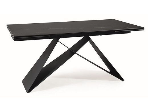 Стол Обеденный WESTIN CERAMIC Signal 160(240)X90 Эффект Дерева / Черный фотография