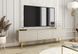 Тумба под телевизор Perfect Home Оро/Oro 3-дверная с золотыми ножками RTV175 MDF Бежевый фотография