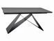 Стол Обеденный WESTIN CERAMIC Signal PIETRA DI SAVOIA 160(240)X90 Свет Серый Мат / Черный Мат