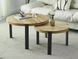 Журнальний столик POLO Signal 80x80 Дуб Артизан / Чорний